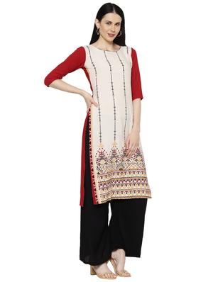 multi colored crepe combos kurta - 17671545 - Standard Image - 6