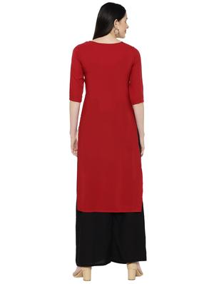 multi colored crepe combos kurta - 17671545 - Standard Image - 7