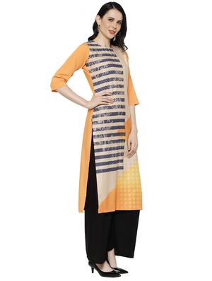 multi colored crepe combos kurta - 17671556 - Standard Image - 3