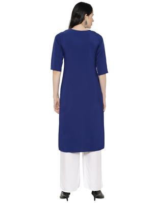 multi colored crepe combos kurta - 17671562 - Standard Image - 4