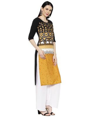 multi colored crepe combos kurta - 17671573 - Standard Image - 3