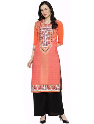 multi colored crepe combos kurta - 17671594 - Standard Image - 5