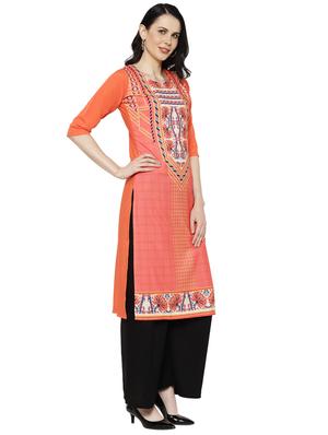 multi colored crepe combos kurta - 17671594 - Standard Image - 6