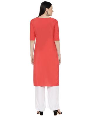 multi colored crepe combos kurta - 17671599 - Standard Image - 4