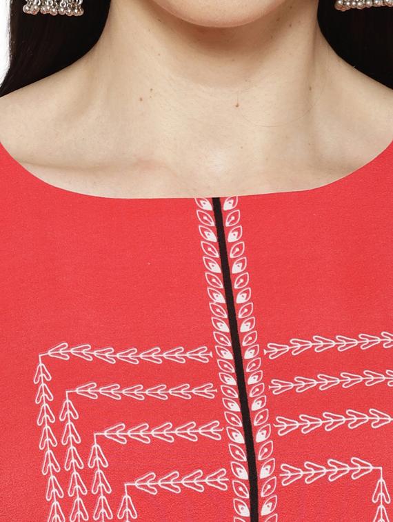 multi colored crepe combos kurta - 17671599 - Zoom Image - 8