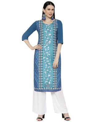 multi colored crepe combos kurta - 17671604 - Standard Image - 5
