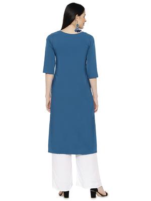 multi colored crepe combos kurta - 17671604 - Standard Image - 7