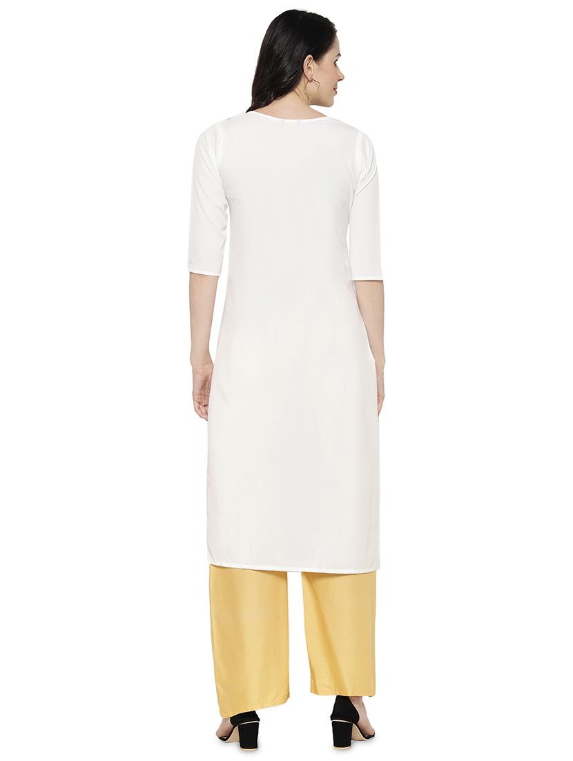 multi colored crepe combos kurta - 17671626 - Zoom Image - 7