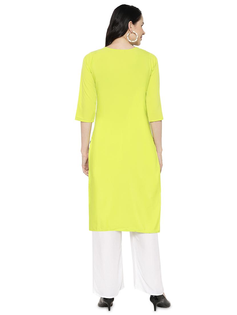multi colored crepe combos kurta - 17671642 - Zoom Image - 4
