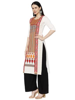 multi colored crepe combos kurta - 17671652 - Standard Image - 3
