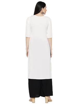 multi colored crepe combos kurta - 17671652 - Standard Image - 4