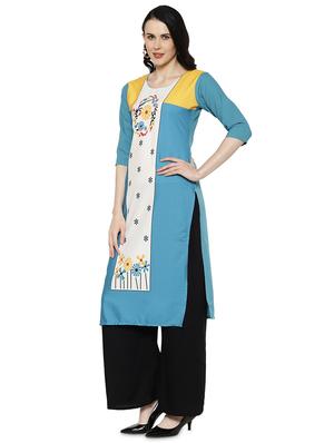 multi colored crepe combos kurta - 17671656 - Standard Image - 6