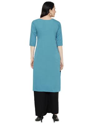 multi colored crepe combos kurta - 17671656 - Standard Image - 7