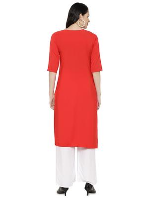 multi colored crepe combos kurta - 17671657 - Standard Image - 7