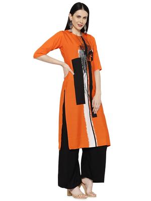 multi colored crepe combos kurta - 17671687 - Standard Image - 3