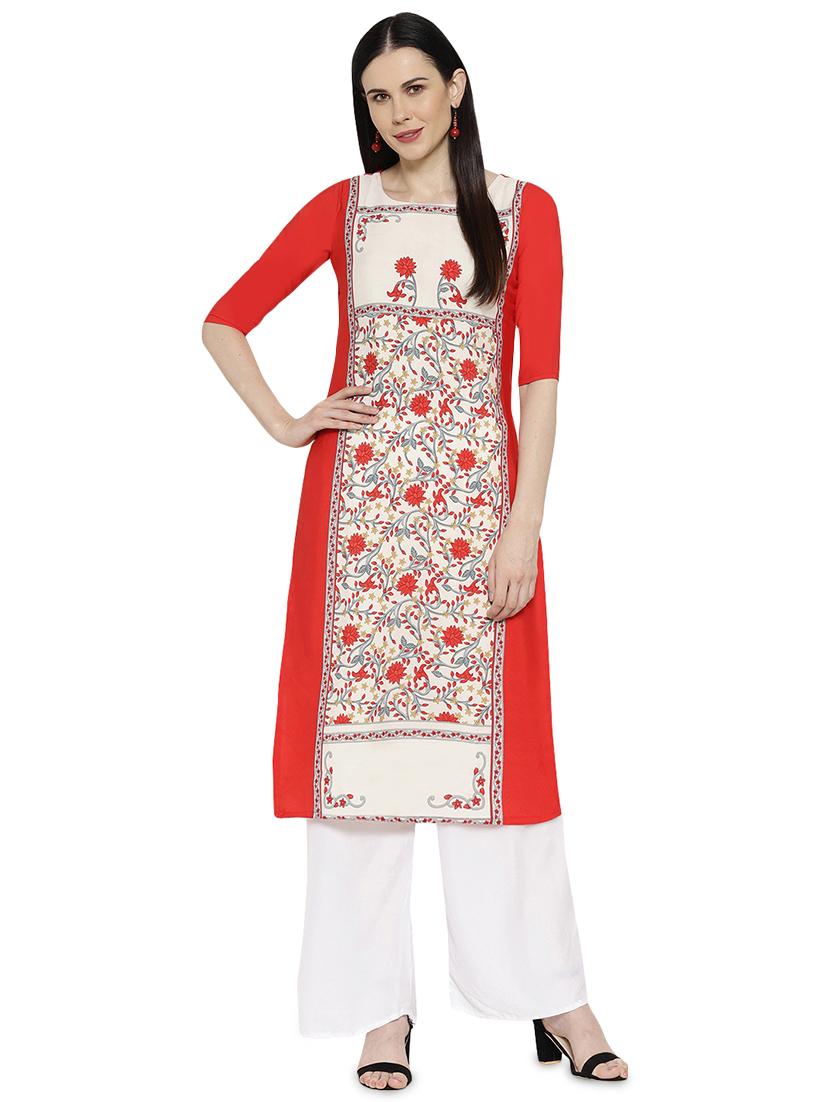 multi colored crepe combos kurta - 17671687 - Zoom Image - 5