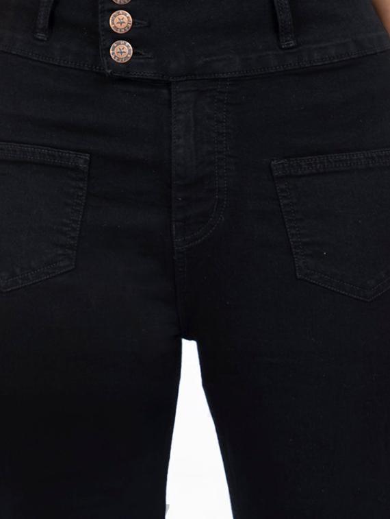 black cotton blend jeans - 17671893 - Zoom Image - 5