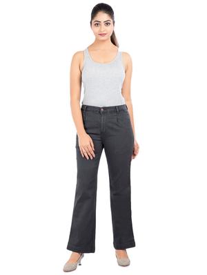 grey cotton blend jeans - 17671911 - Standard Image - 4