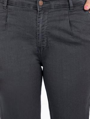 grey cotton blend jeans - 17671911 - Standard Image - 5