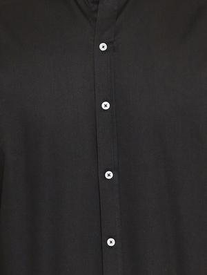 black solid casual shirt - 17672126 - Standard Image - 5