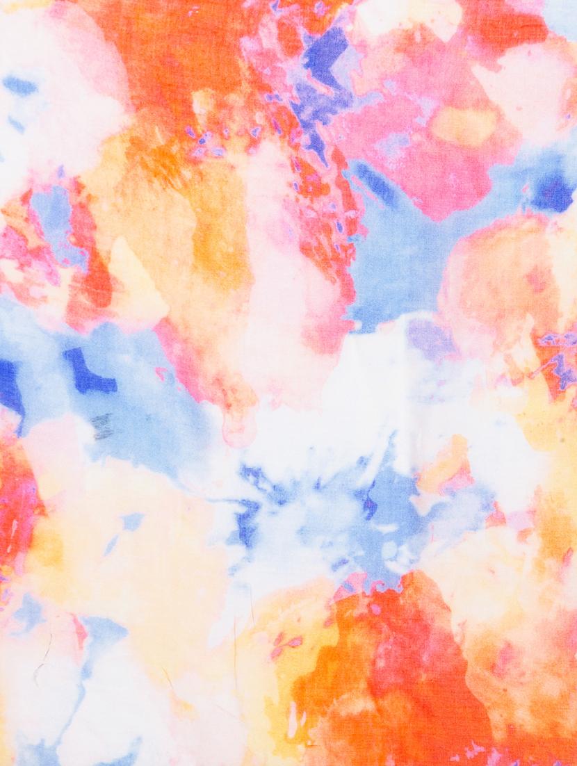 orange rayon scarf - 17672180 - Zoom Image - 4
