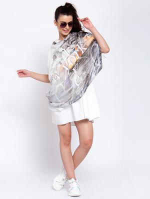 grey rayon scarf - 17672184 - Standard Image - 3