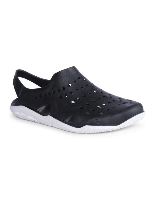 black back strap crocs - 17672287 - Standard Image - 1