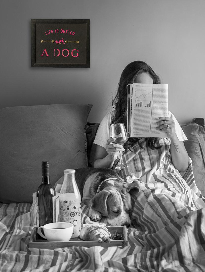 life is better with a dog wall frame - 17672701 - Zoom Image - 2