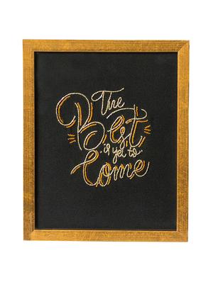 the best is yet to come (golden) wall frame - 17672712 - Standard Image - 2