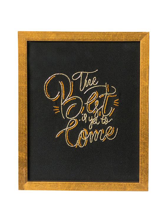 the best is yet to come (golden) wall frame - 17672712 - Zoom Image - 2