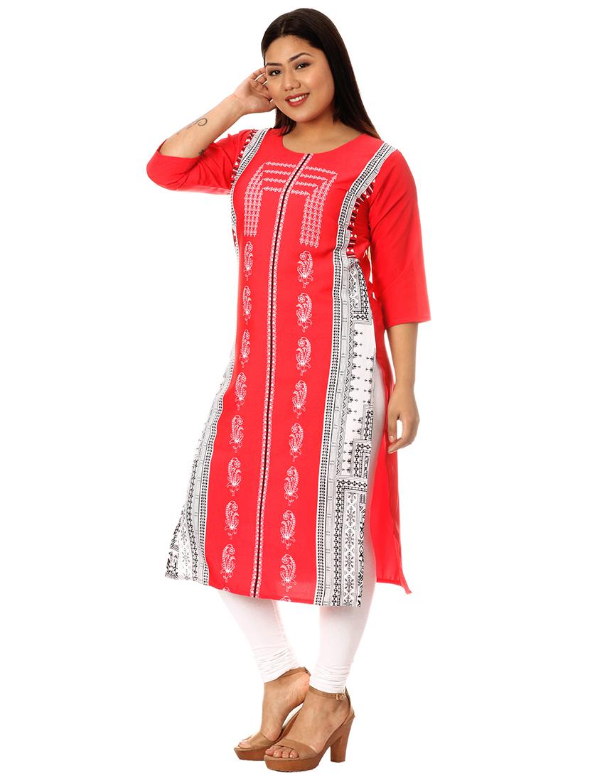 multi colored crepe combos kurta - 17672977 - Zoom Image - 3