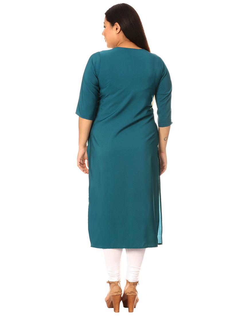 multi colored crepe combos kurta - 17672977 - Zoom Image - 7