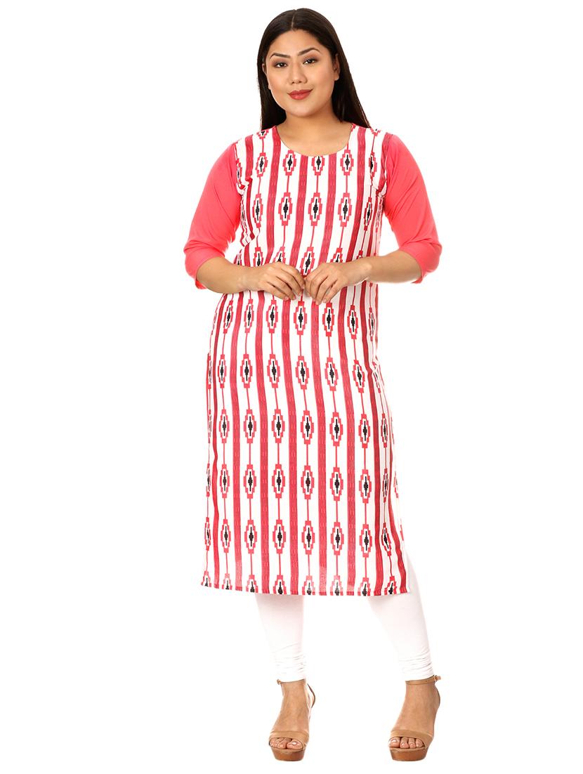 multi colored crepe combos kurta - 17672990 - Zoom Image - 5