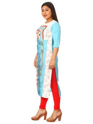 multi colored crepe combos kurta - 17672994 - Standard Image - 6
