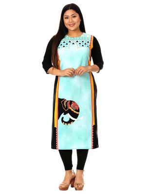 multi colored crepe combos kurta - 17673045 - Standard Image - 5