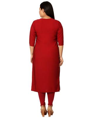 multi colored crepe combos kurta - 17673049 - Standard Image - 4