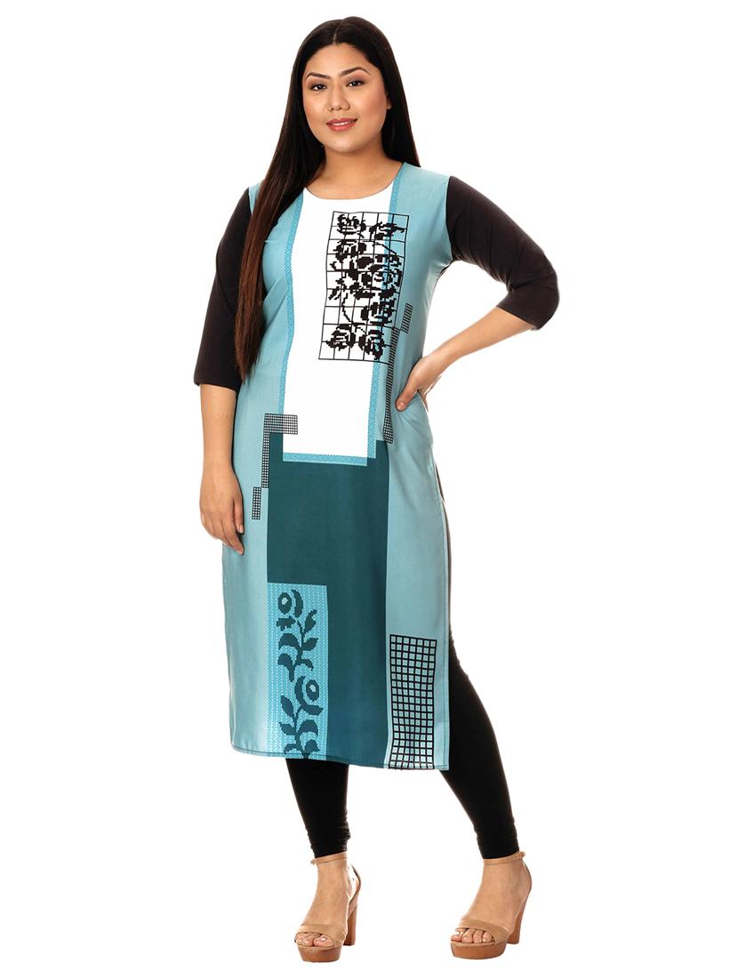 multi colored crepe combos kurta - 17673049 - Zoom Image - 5