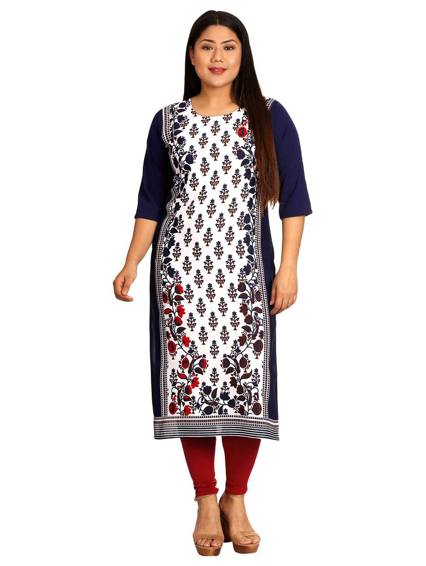multi colored crepe combos kurta - 17673091 - Zoom Image - 2