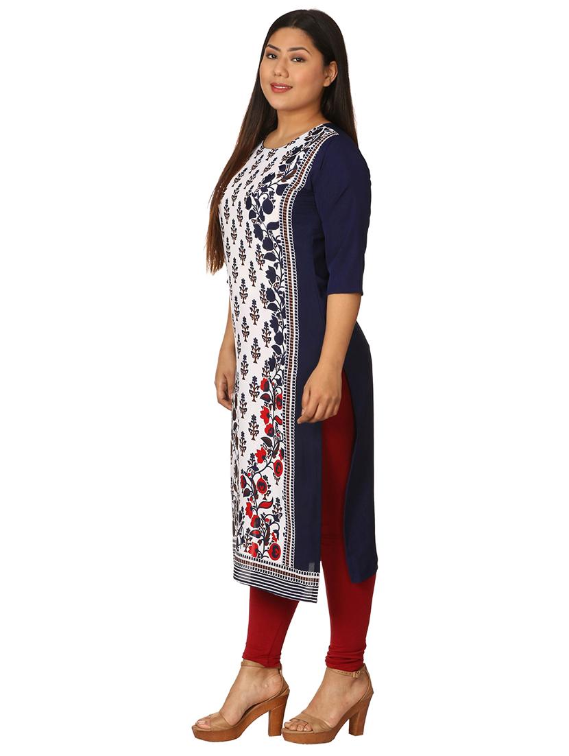 multi colored crepe combos kurta - 17673091 - Zoom Image - 3