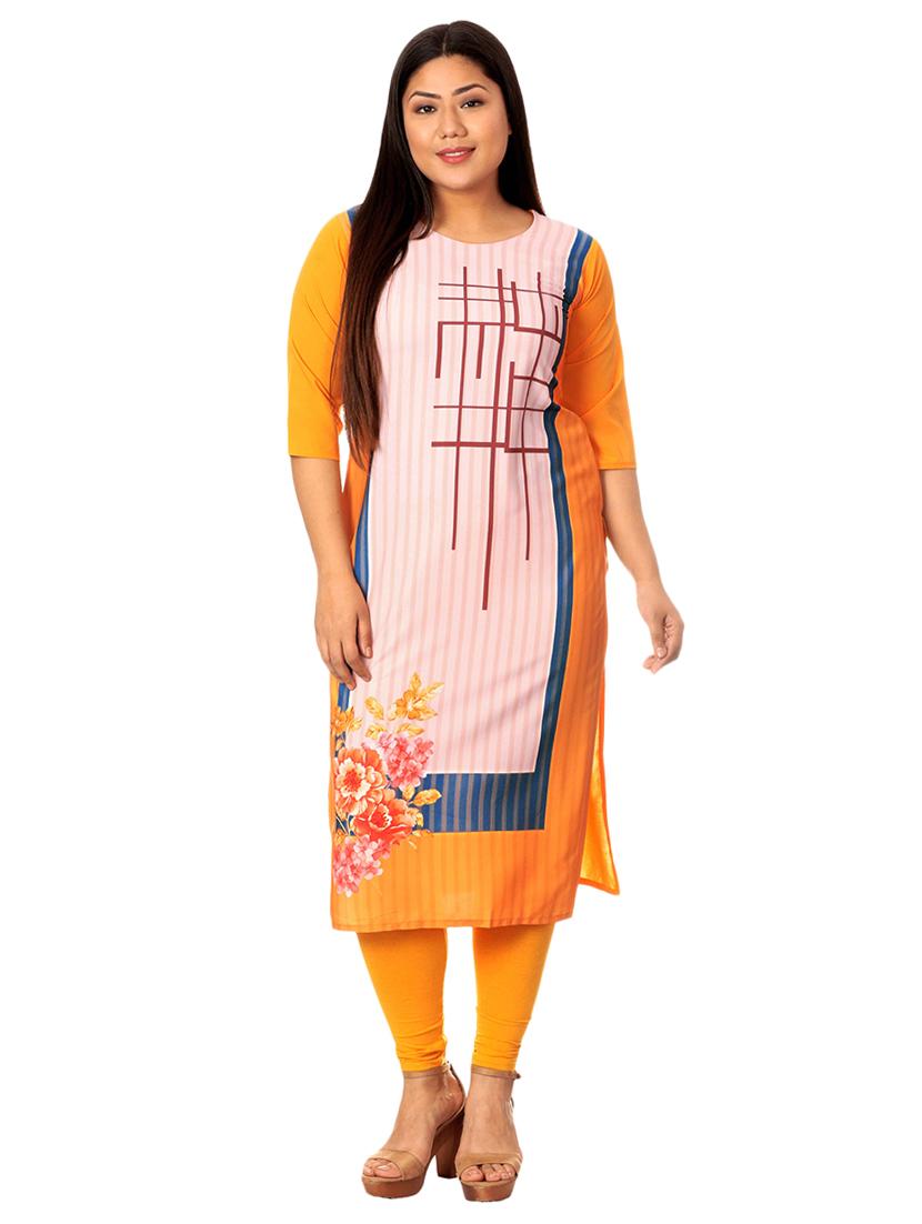 multi colored crepe combos kurta - 17673091 - Zoom Image - 5