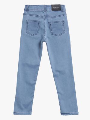 light blue plain denim jeans - 17673119 - Standard Image - 2