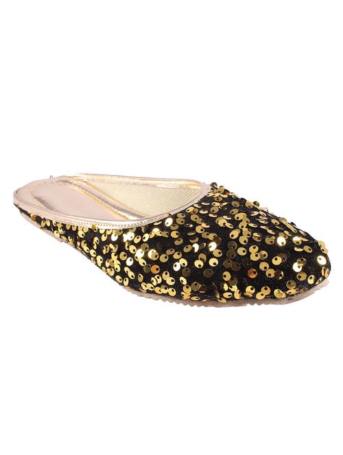 gold slip on jutis - 17673137 - Standard Image - 1
