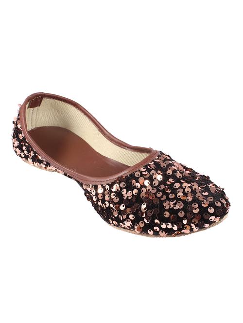 brown slip on jutis - 17673144 - Standard Image - 1