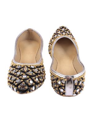 silver slip on jutis - 17673149 - Standard Image - 3