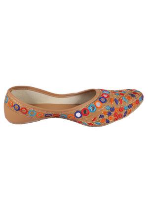 brown slip on jutis - 17673151 - Standard Image - 2