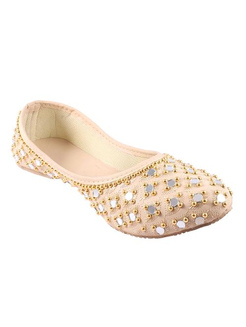 beige slip on jutis - 17673159 - Standard Image - 1