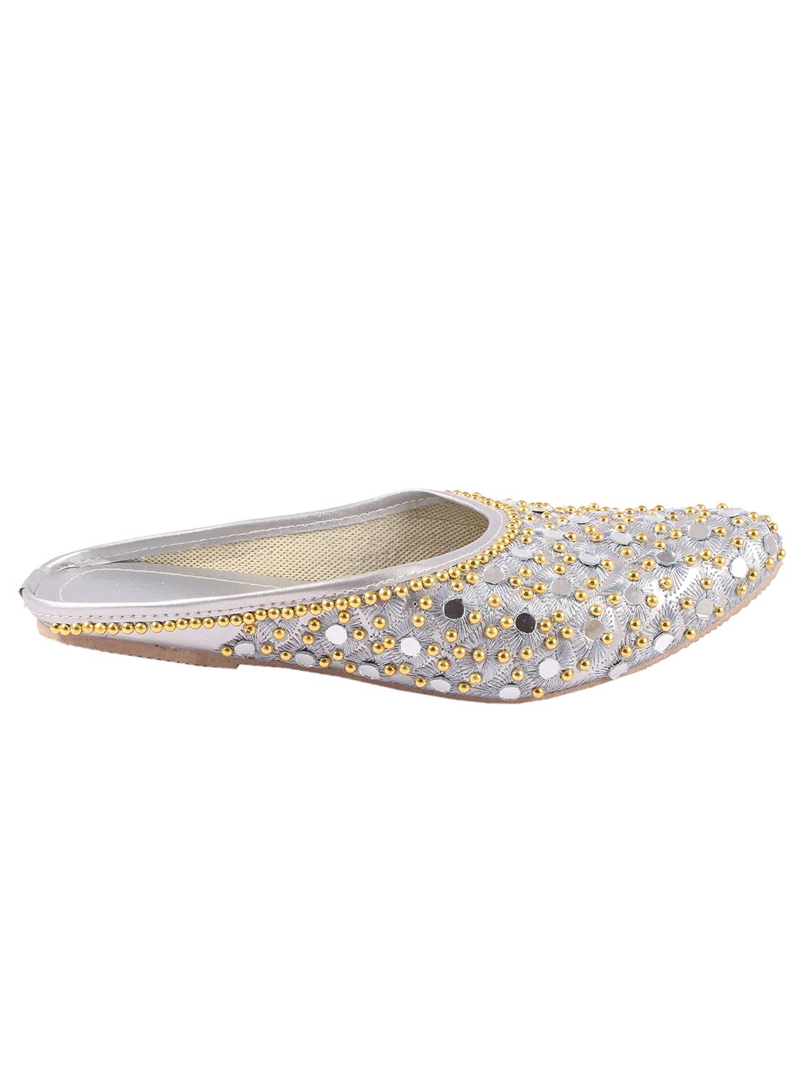 silver slip on jutis - 17673161 - Zoom Image - 2