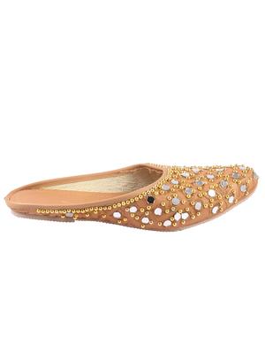 brown slip on jutis - 17673162 - Standard Image - 2