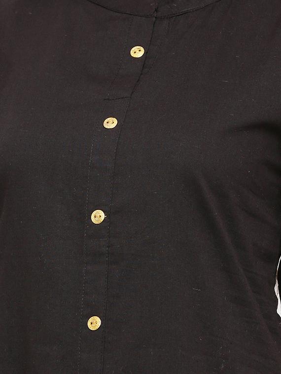 solid straight kurta - 17673197 - Zoom Image - 4