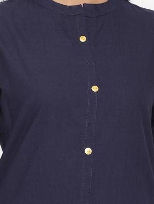 solid straight kurta - 17673206 - Standard Image - 4